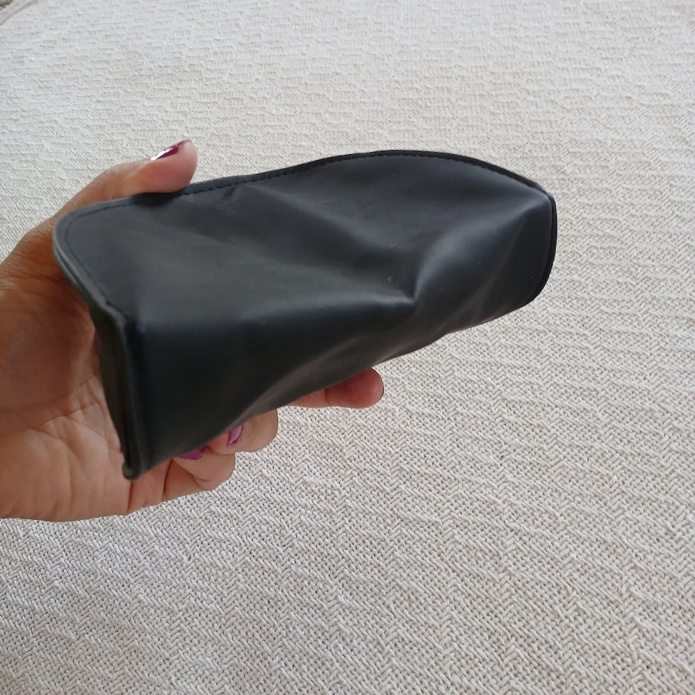 harley davidson ♡ sunglasses case & lens cloth biker americana moto faux leather